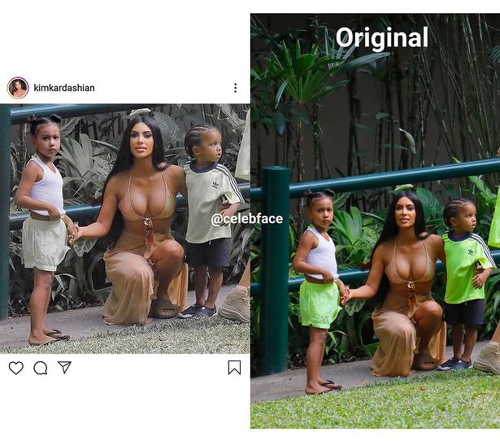 Những lần bị bóc mẽ photoshop lộ liễu của nhà Kardashian 7