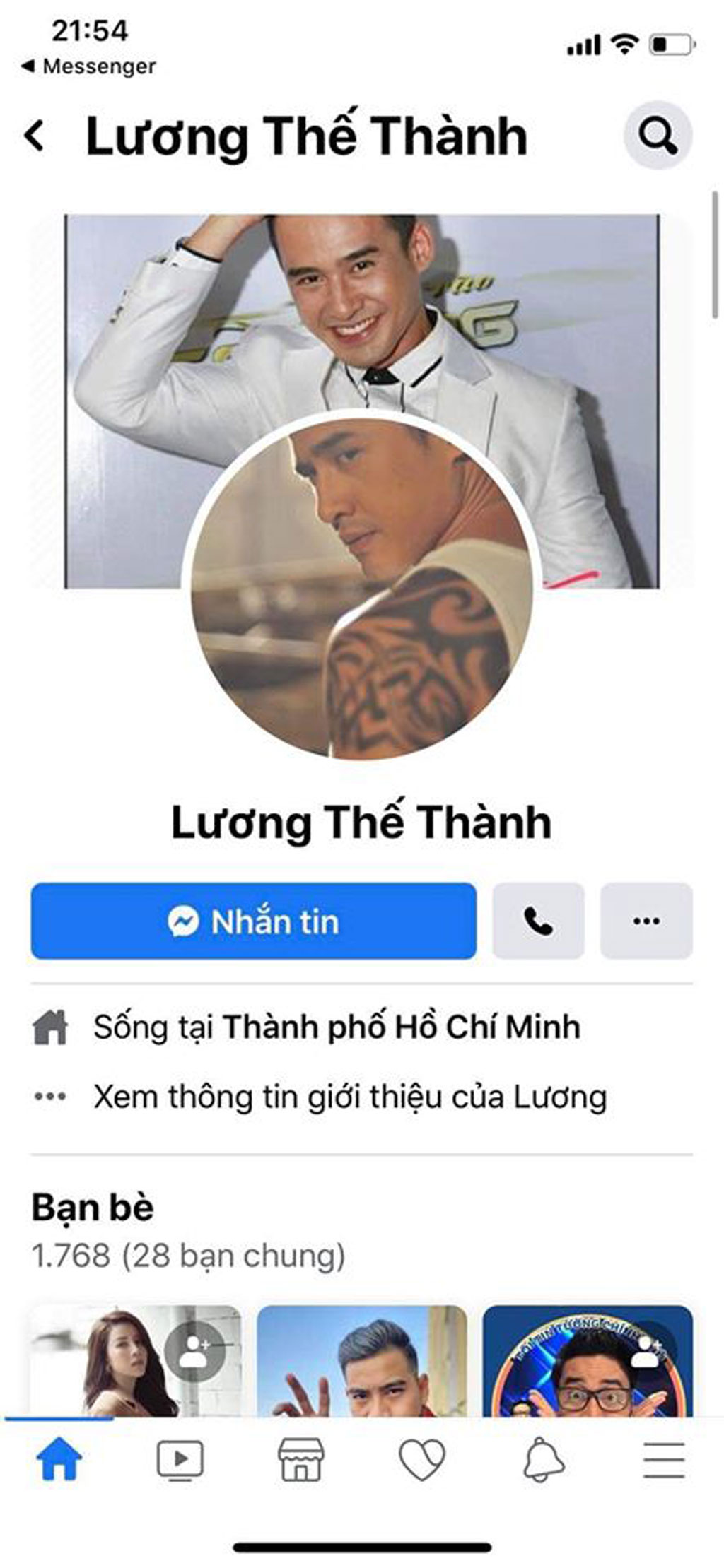 Lương Thế Thành bị kẻ gian giả mạo Facebook2
