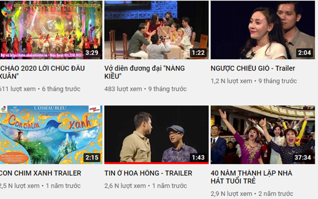 Khởi động nhà hát trực tuyến1