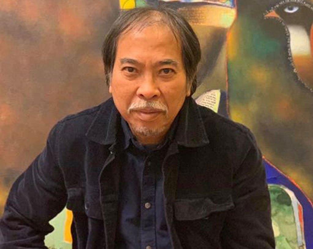 80% số tranh của nhà thơ Nguyễn Quang Thiều đã có người mua1
