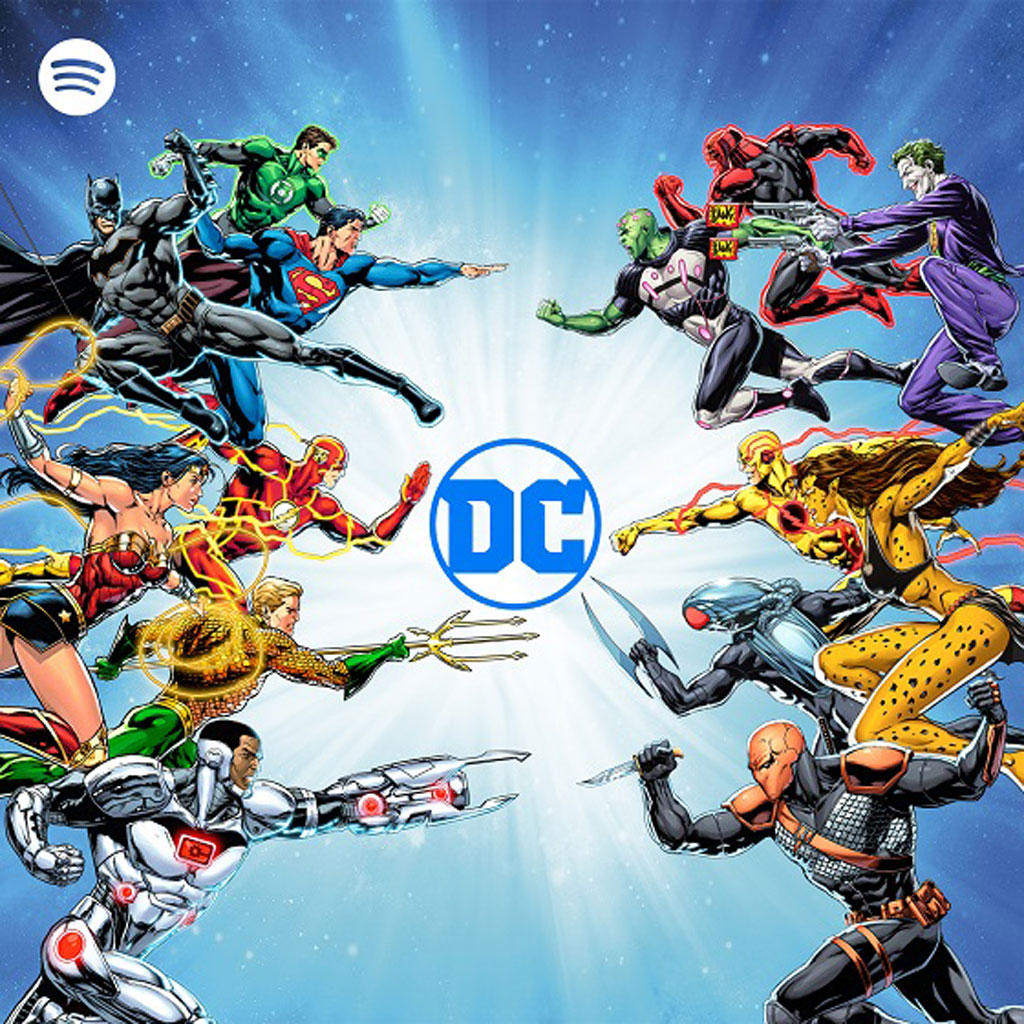 Spotify bắt tay D.C, Warner Bros kiến tạo vũ trụ siêu anh hùng bằng âm thanh3