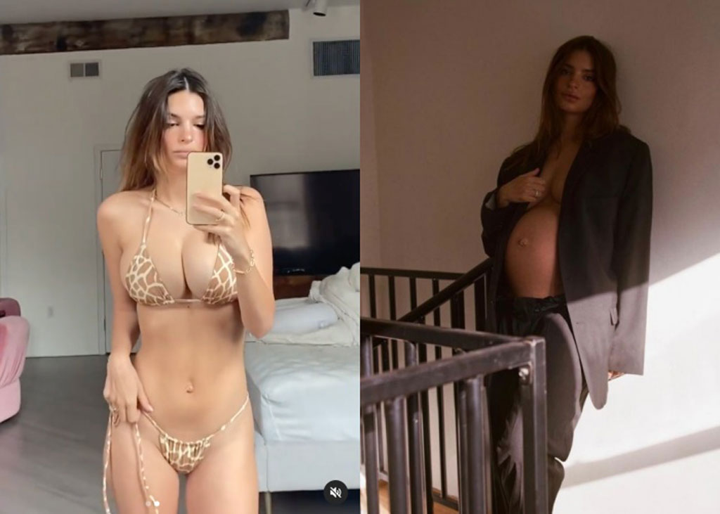Siêu mẫu Emily Ratajkowski khoe dáng với bikini sau 5 tuần sinh con1
