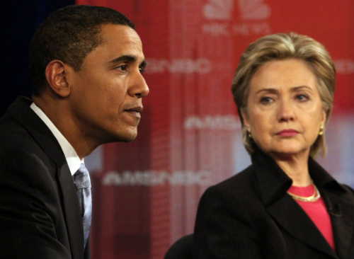 Tổng thống Barack Obama và cựu Ngoại trưởng Hillary Clinton