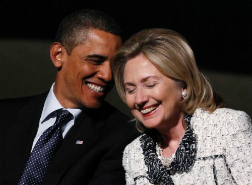 Tổng thống Barack Obama và cựu Ngoại trưởng Hillary Clinton