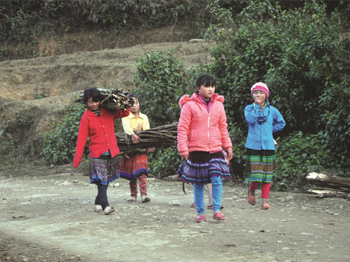 Trẻ em tại Mường Khương sợ tiêm vắc xin sởi - rubella.