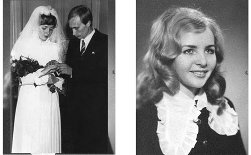 Bà Lyudmila Putina và hình ảnh Tổng thống Nga Vladimir Putin kết hôn cùng bà ngày 28.7.1983 