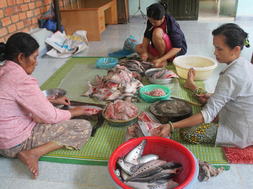 Chế biến chả cá thác lác ở vùng hồ Lắk 