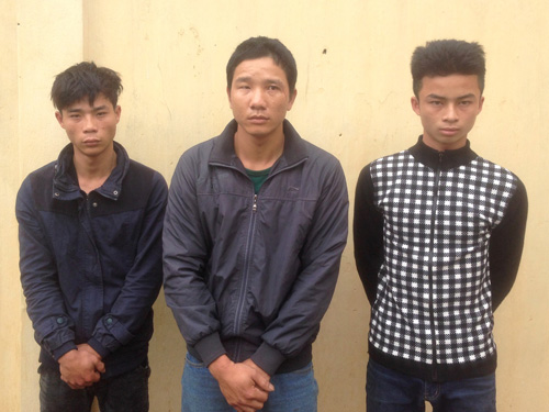 Ba tên cướp liều lĩnh bị lực lượng công an bắt giữ