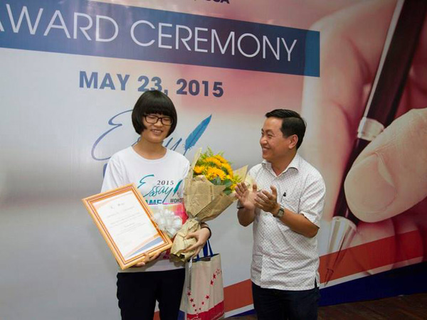 Em Nguyễn Đỗ Xuân Quỳnh nhận giải thưởng cao nhất của cuộc thi