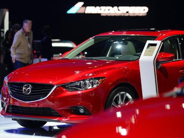 Mẫu xe Mazda6 tại một cuộc triển lãm ở Mỹ 