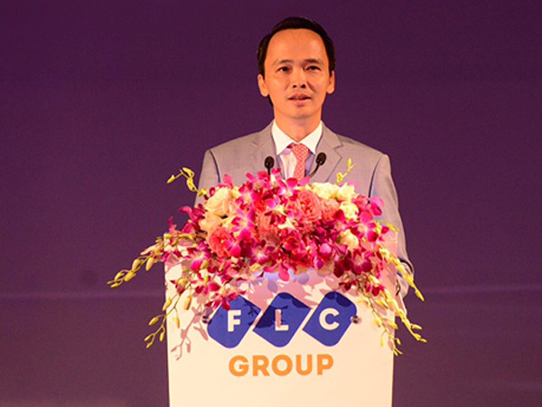  Ông Trịnh Văn Quyết, Chủ tịch HĐQT Tập đoàn FLC phát biểu tuyên bố khai  trương FLC Sầm Sơn.