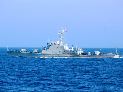 Tàu chiến Trung Quốc trong một lần xuất hiện ở Hoàng Sa 
