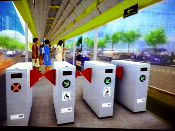 Hệ thống vé thông minh trên tuyến xe buýt nhanh BRT trong tương lai.