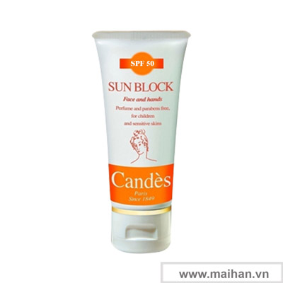 Kem chống nắng trắng da Candes SPF 50