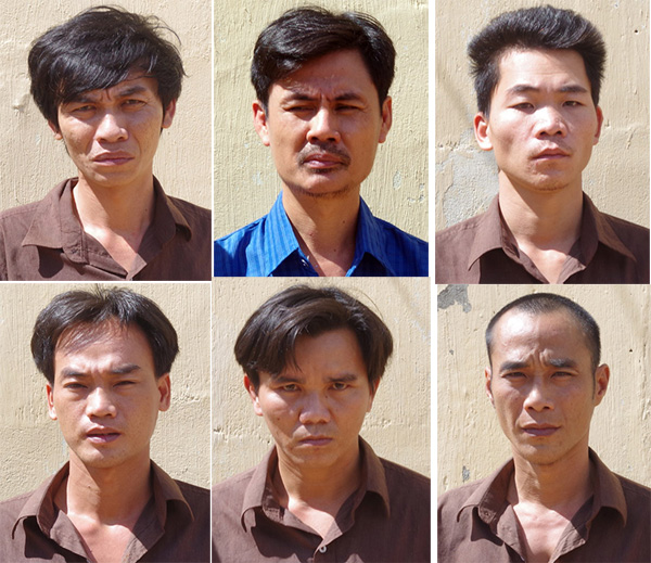 Từ trái sang, từ trên xuống: Bùi Minh Trí, Bùi Thanh Tuấn, Nguyễn Đức Hùng, Nguyễn Văn Vinh, Thái Trọng, Trần Anh Tuyết