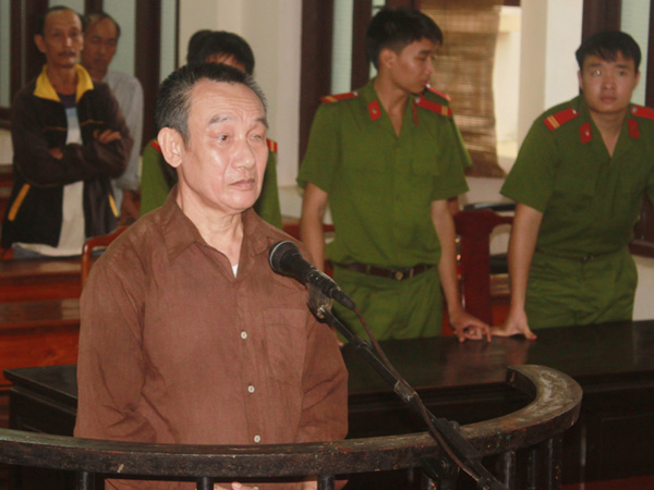 Bị cáo Nguyễn Văn Đồng tại phiên tòa sơ thẩm 