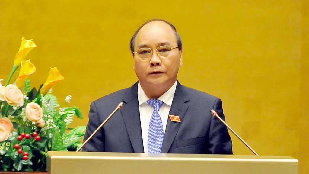 Phó thủ tướng Nguyễn Xuân Phúc phát biểu tại QH 