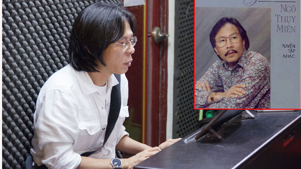 Nhạc sĩ Ngô Thụy Miên (ảnh nhỏ) gửi thư cho nhạc sĩ Nguyễn Quang trước thềm chương trình diễn ra 