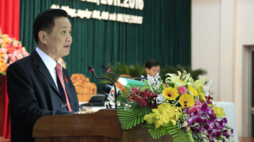 Ông Trần Thọ phát biểu khai mạc kỳ họp - Ảnh: Hoàng Sơn