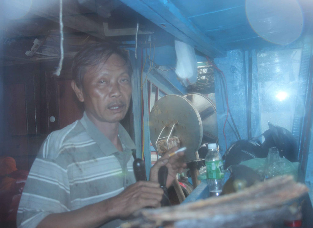 Thuyền trưởng Nguyễn Bình điều khiển tàu cá BĐ 95566 TS