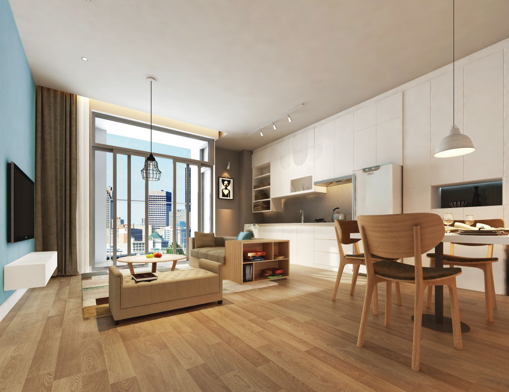  Những căn hộ Eco Premium tại tòa A2 được tích hợp thêm hệ thống Smart home và không gian sáng tạo giúp khách hàng tự do thể hiện phong cách riêng.