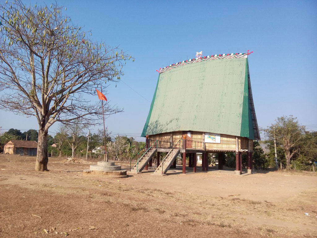 Nhà rông của người Ja Rai ở xã Đăk Năng, TP.Kon Tum