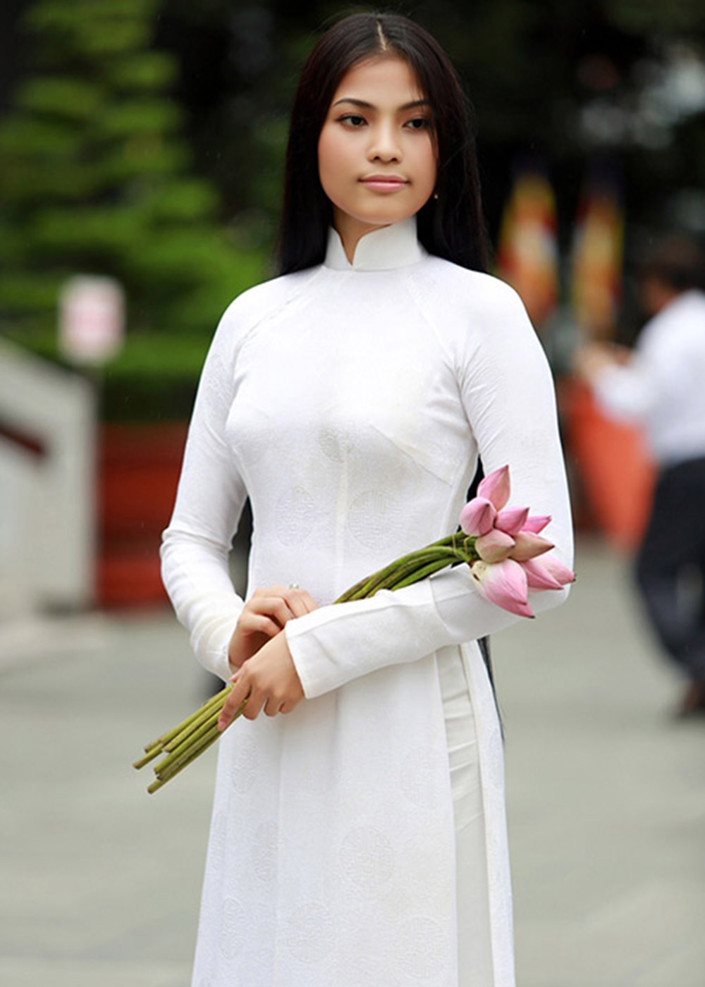 Trương Thị May nổi tiếng là một người mẫu ăn chay trường.