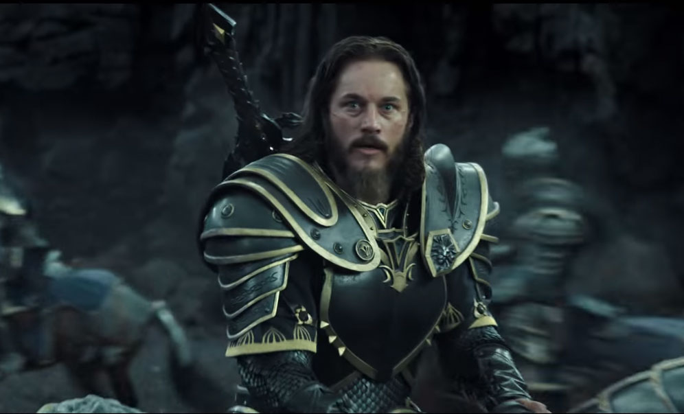 Nam diễn viên Travis Fimmel trong Warcraft - Ảnh: Chụp màn hình trailer