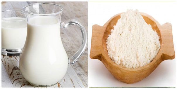 Cách làm trắng da bằng bột gạo và sữa tươi