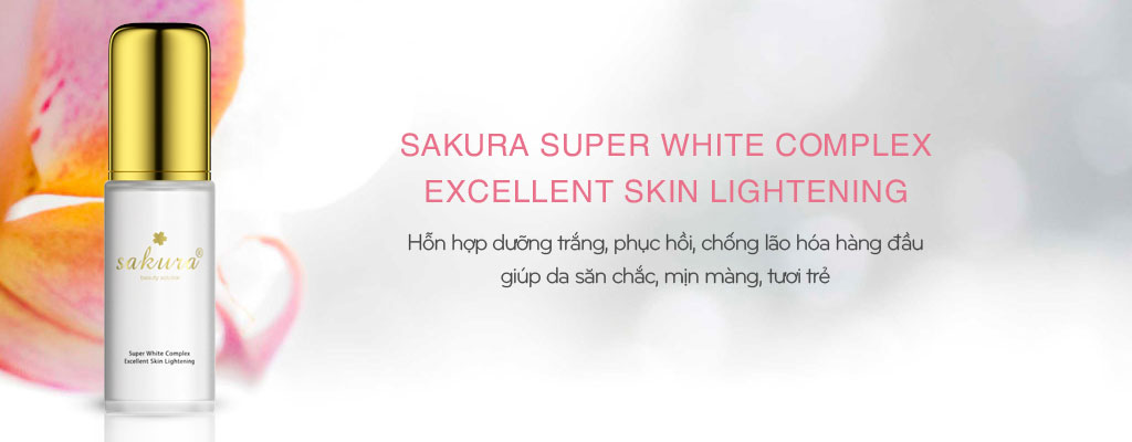 Hỗn hợp dưỡng trắng da chống lão hóa Sakura Super White Complex