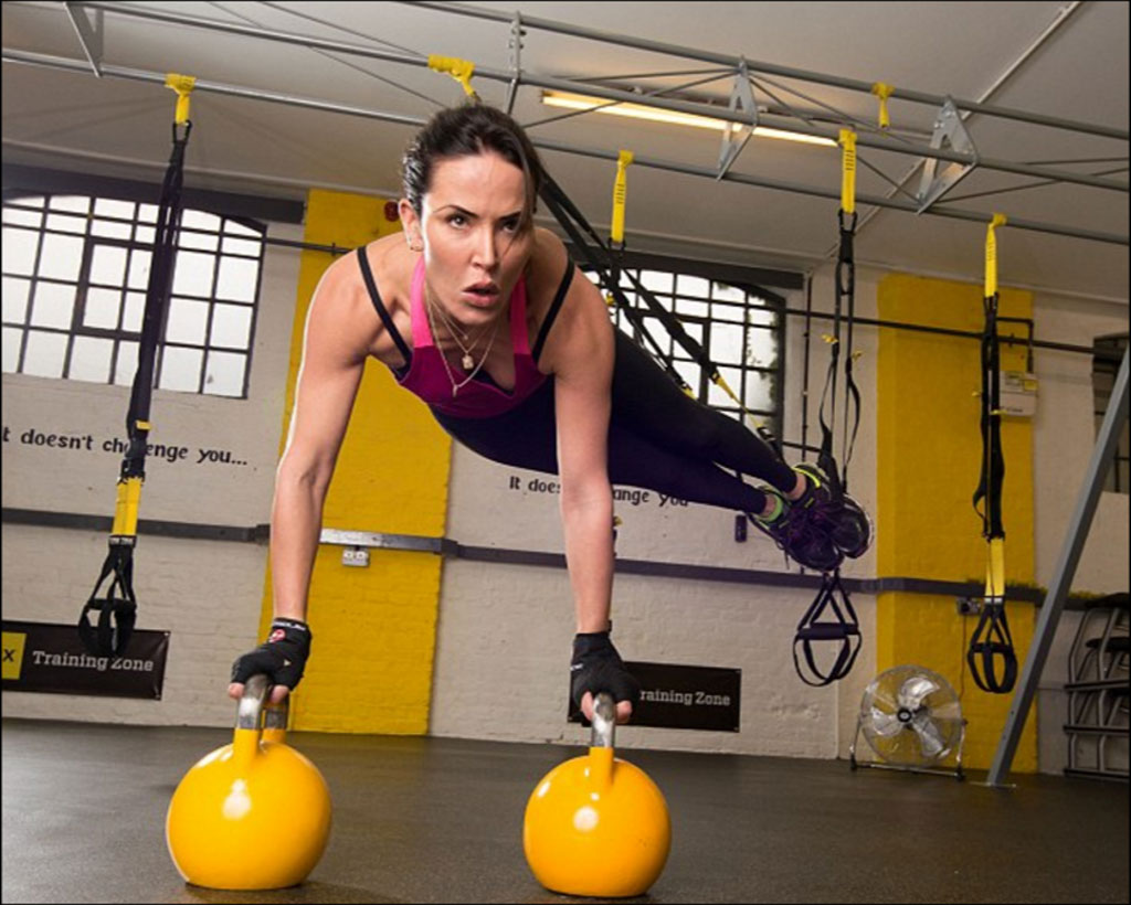 Sophie Anderton đang tích cực luyện tập thể dục thể thao để dứt hoàn toàn khỏi ma túy - Ảnh: Chụp màn hình Daily Mail