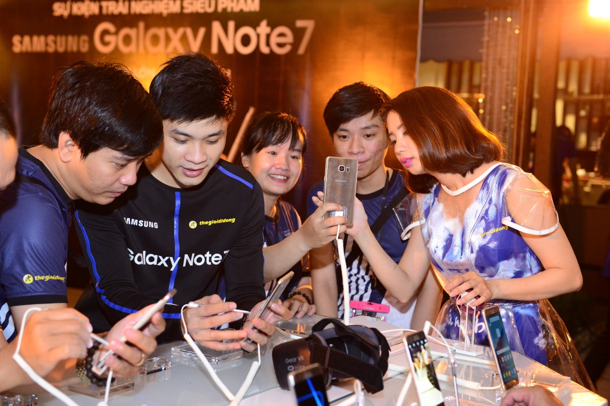 Đã có hơn 10.000 người dùng Việt được trải nghiệm thực tế Galaxy Note7 thông qua chuổi sự kiện ra mắt trên toàn quốc