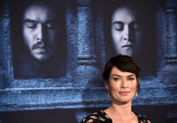 Ứng cử viên nặng ký hạng mục Nữ diễn viên phụ thể loại chính kịch xuất sắc nhất - Lena Headey của Game Of Thrones - ẢNH: REUTERS