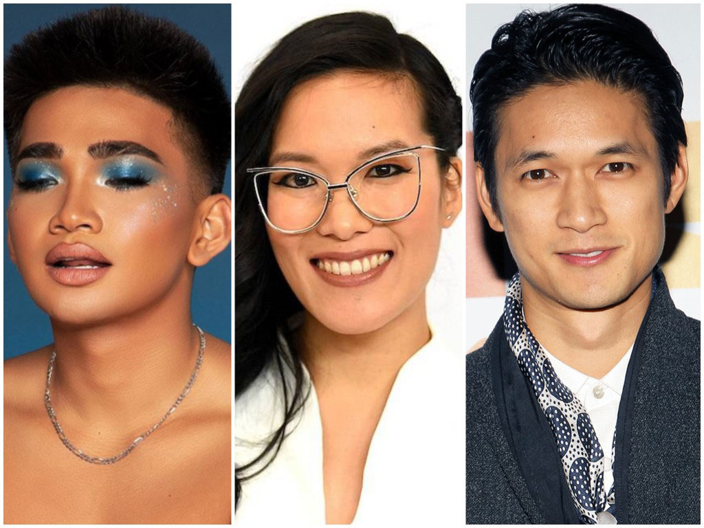 Các nghệ sĩ (từ trái qua) Bretman Rock, Ali Wong và Harry Shum Jr. cũng là những ứng cử viên người châu Á được People's Choice Awards 2018 đưa vào danh sách đề cử (Ảnh: Instagram NV, Shutterstock