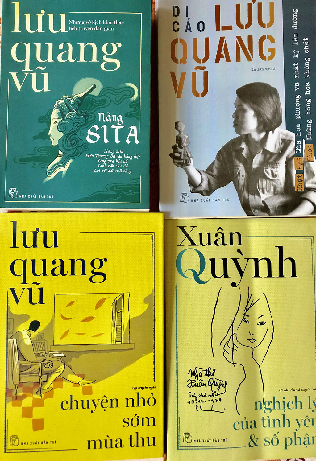 Những ấn phẩm của Lưu Quang Vũ - Xuân Quỳnh ẢNH: QUỲNH TRÂN