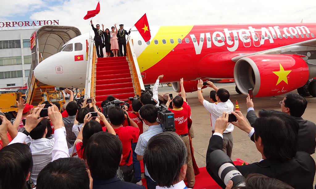 Vietjet là hãng hàng không tư nhân lớn nhất VN ảnh: M.Vọng