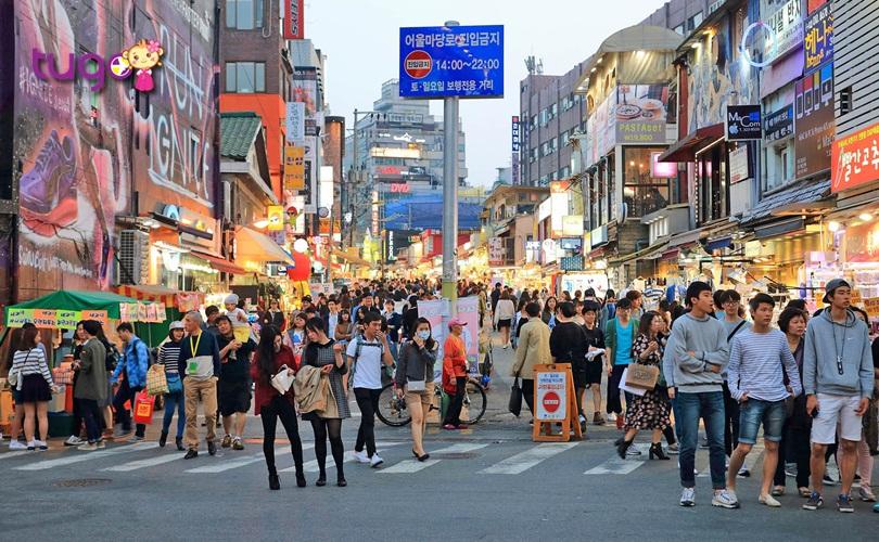 Hongdae - khu phố trẻ, sôi động và tấp nập