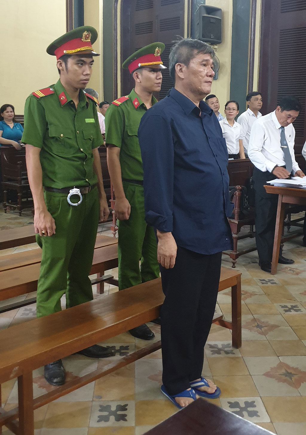 Bị án Dương Thanh Cường được trích xuất đến tòa ngày 3.5 ẢNH: PHAN THƯƠNG