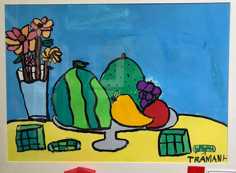 Một tác phẩm của họa sĩ nhí tại Kids Art