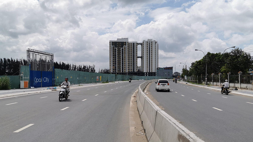 Dự án chung cư Thăng Long nằm mặt tiền đường 60 m Ảnh: Nguyên Bảo