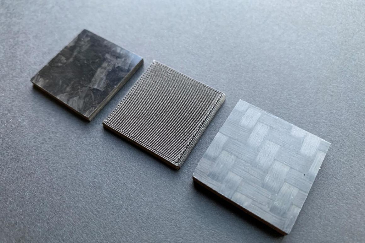 Các mẫu vật từ sợi carbon của Lamborghini - Ảnh chụp màn hình