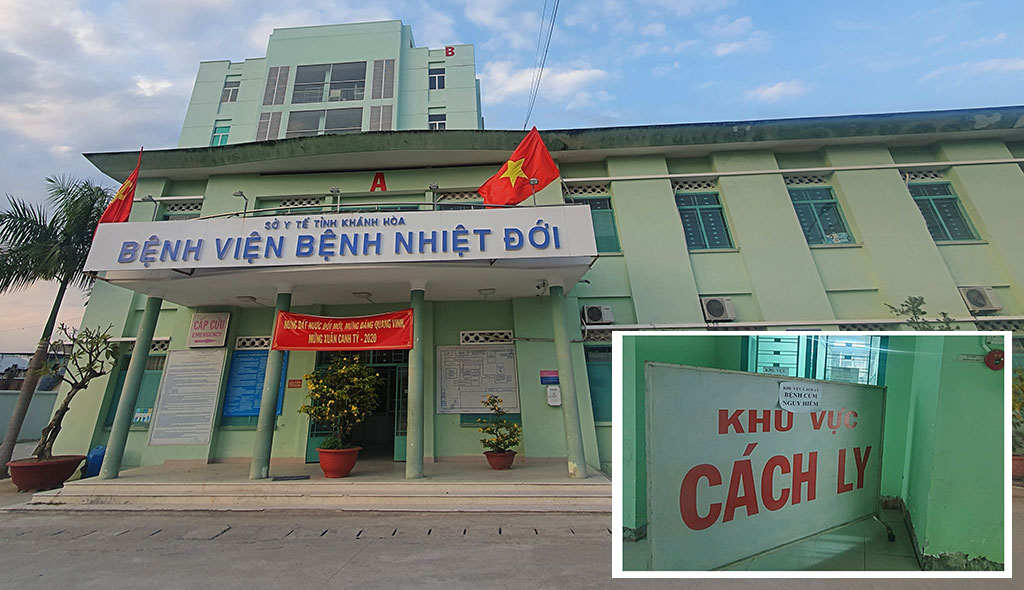 Bệnh viện Bệnh nhiệt đới tỉnh Khánh Hòa, nơi tiếp nhận, cách ly các bệnh nhân để xét nghiệm nCoV Ảnh: Nguyễn Chung