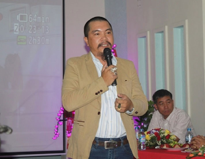 Nguyễn Hữu Tiến, Chủ tịch Công ty OTCMAX, được xác định đã lừa đảo bán tiền ảo VNcoin chiếm đoạt 200 tỉ đồng Ảnh: Đình Trường