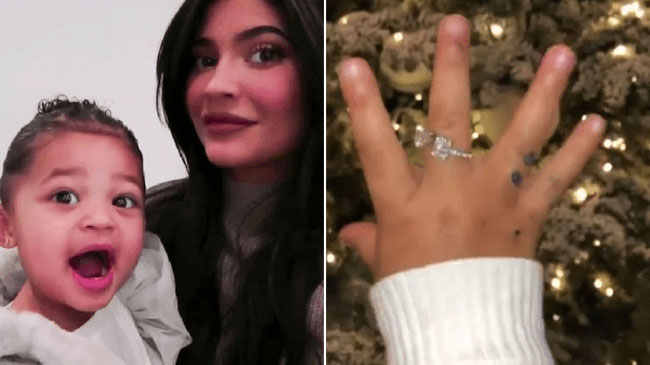  Kylie Jenner từng mua tặng con gái chiếc nhẫn kim cương đắt đỏ vào Giáng sinh năm 2019. Ảnh: TMZ