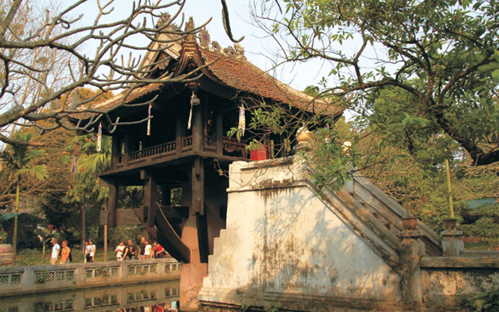 Chùa Một cột năm 2008 Ảnh: Nhà khảo cổ Nguyễn Văn Kự