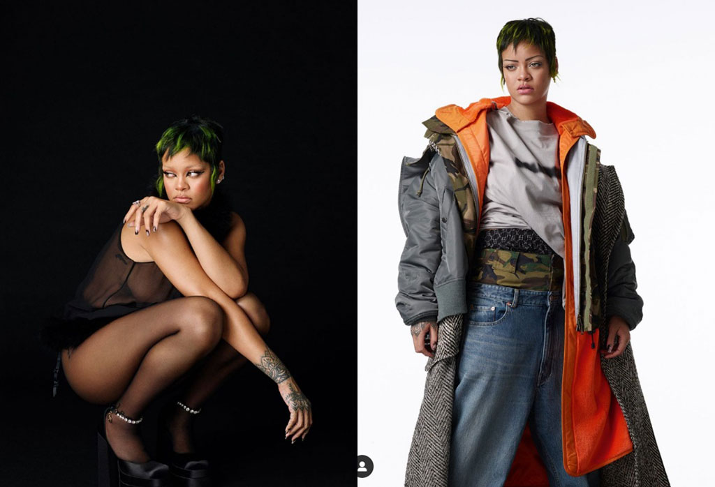 Rihanna không ngại thử nhiều phong cách khác nhau. Ảnh: Instagram NV