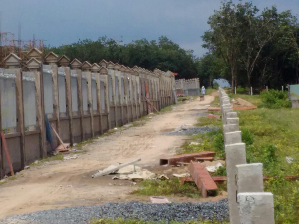 Trường ĐH Giao thông vận tải cơ sở Đồng Nai đã xây xong hàng rào và khởi công phòng ban giám hiệu