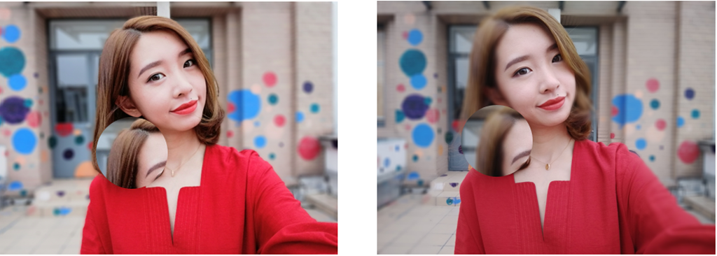 2 camera trước 13MP và 2MP đưa tính năng chụp ảnh chân dung lên cấp độ cao mới với tính năng Selfie Toning Flash, tùy chỉnh ánh sáng chất lượng photo studio bằng cách nhận ra giới tính, các góc khuôn mặt và điều chỉnh ánh sáng làm nổi bật nhất các nét đẹp