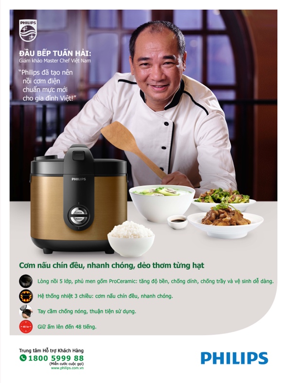 Giám khảo Masterchef Tuấn Hải cho biết muốn cơm ngon thì nồi nhất thiết phải đạt chuẩn, đó là điều kiện tiên quyết khi vào bếp