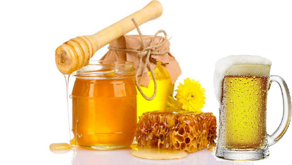 Hỗn hợp bia và mật ong dành cho làn da nhờn